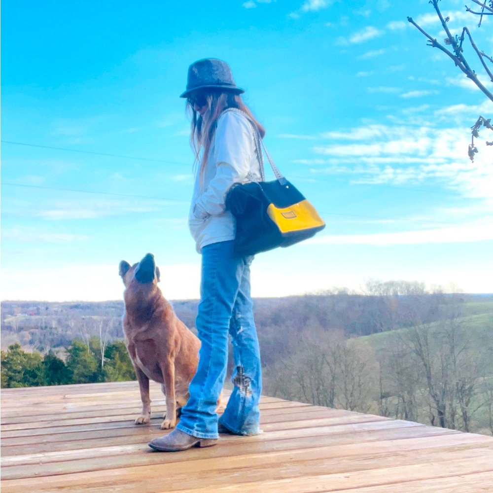 repurposed dewalt  bag for the chic that’s into tools